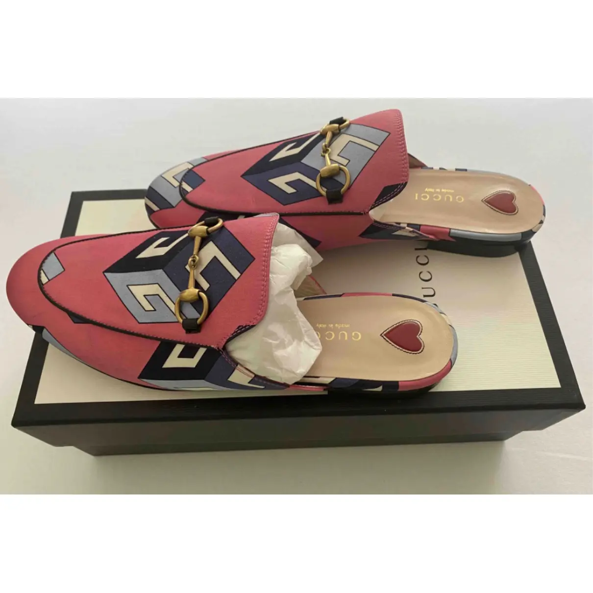 Buy Gucci Princetown cloth sandals online