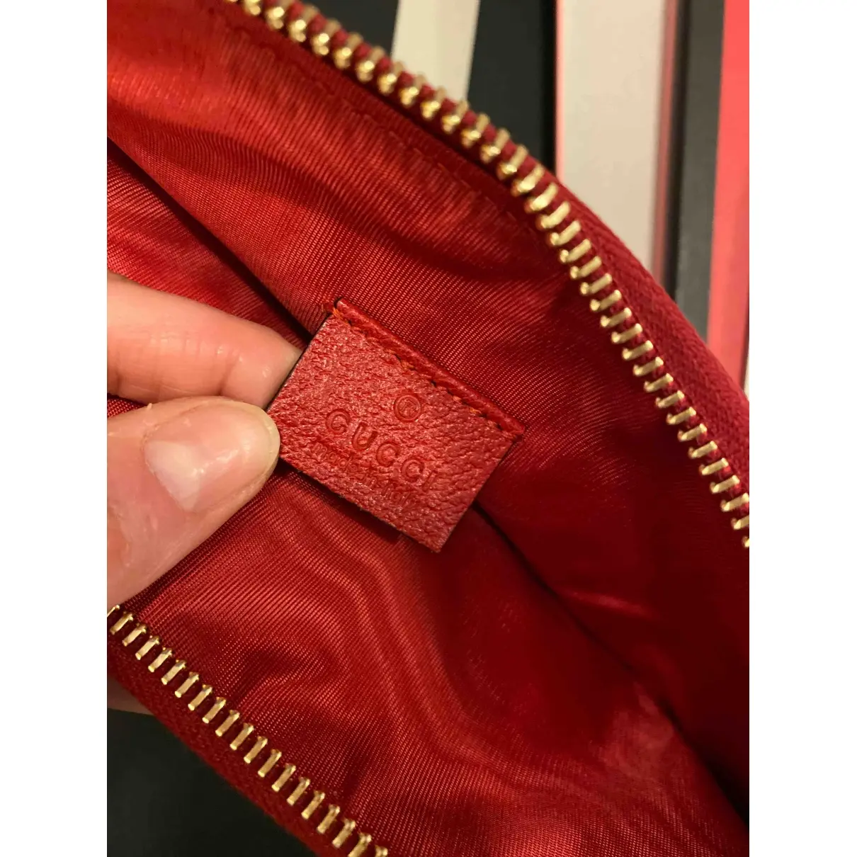 Buy Gucci Sylvie cloth clutch bag online