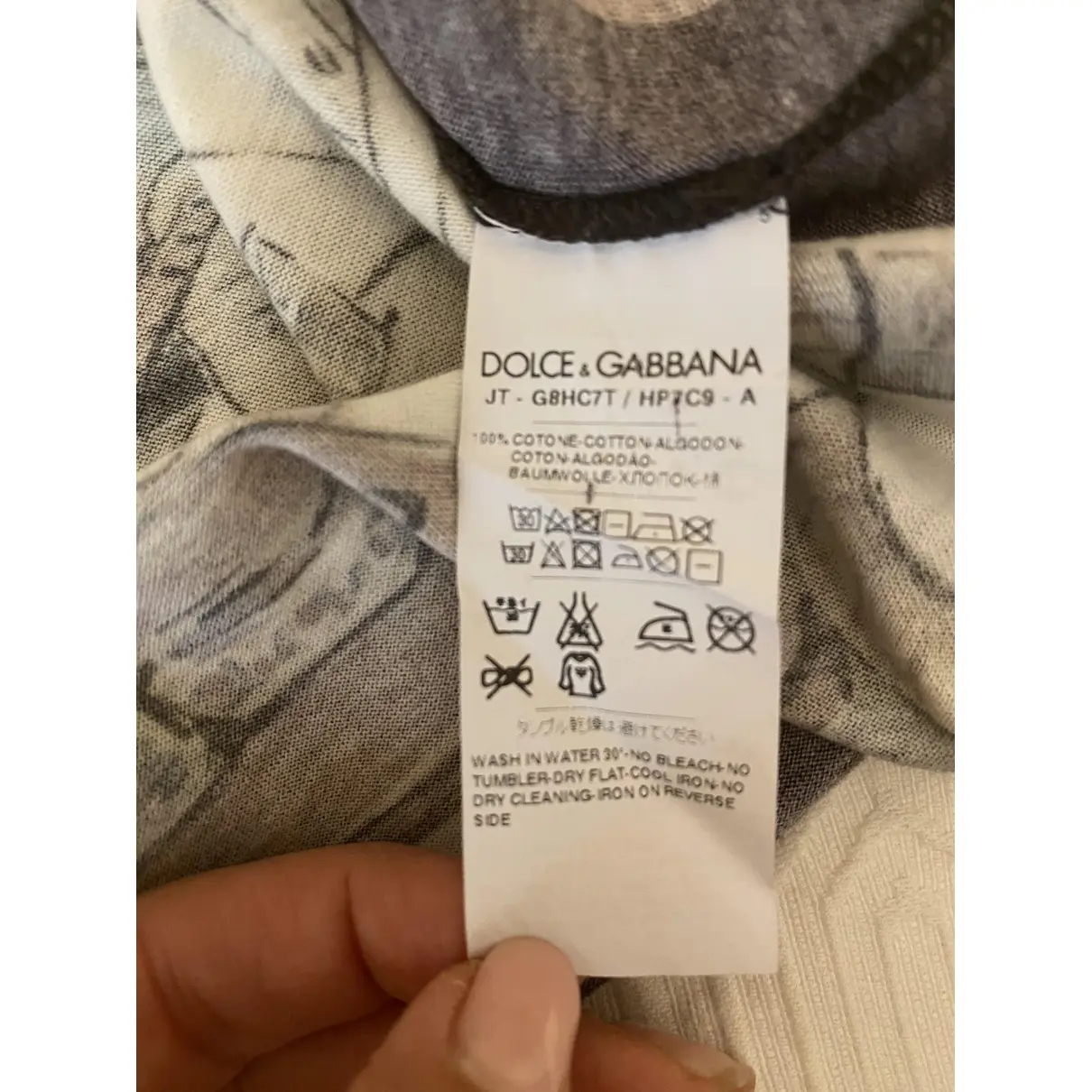 Multicolour Cotton T-shirt Dolce & Gabbana