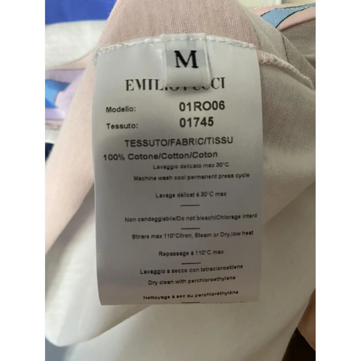 Buy Emilio Pucci Multicolour Cotton Top online