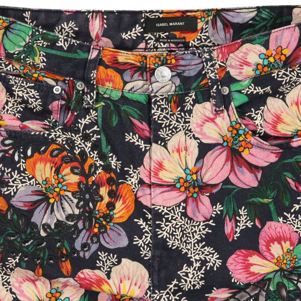 Buy Isabel Marant Multicolour Cotton Jeans online