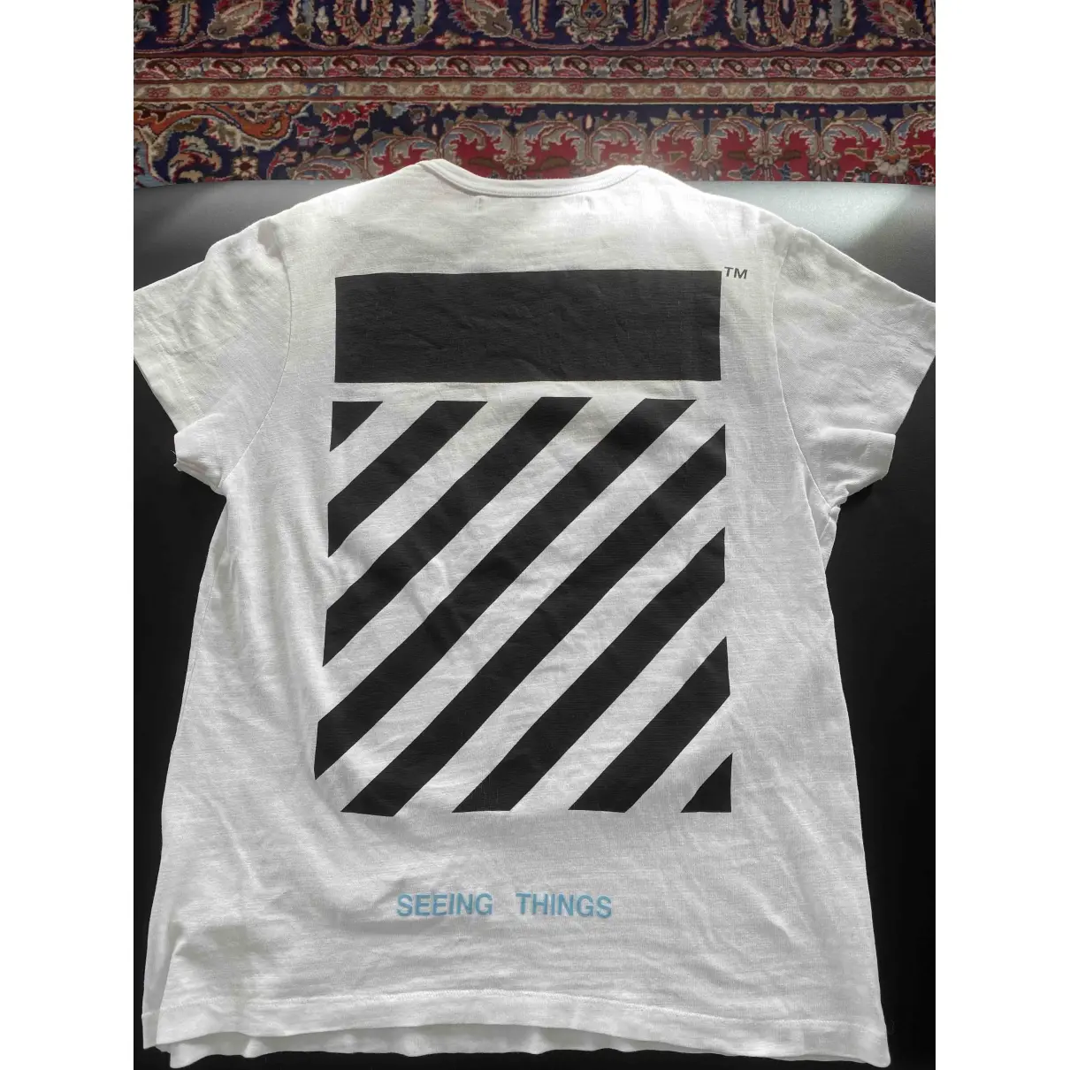 Buy Off-White Multicolour Cotton T-shirt online