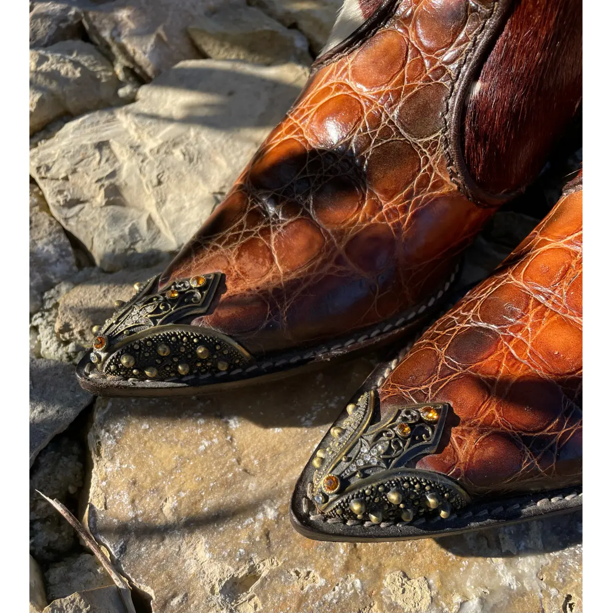 Crocodile cowboy boots Giuseppe Zanotti