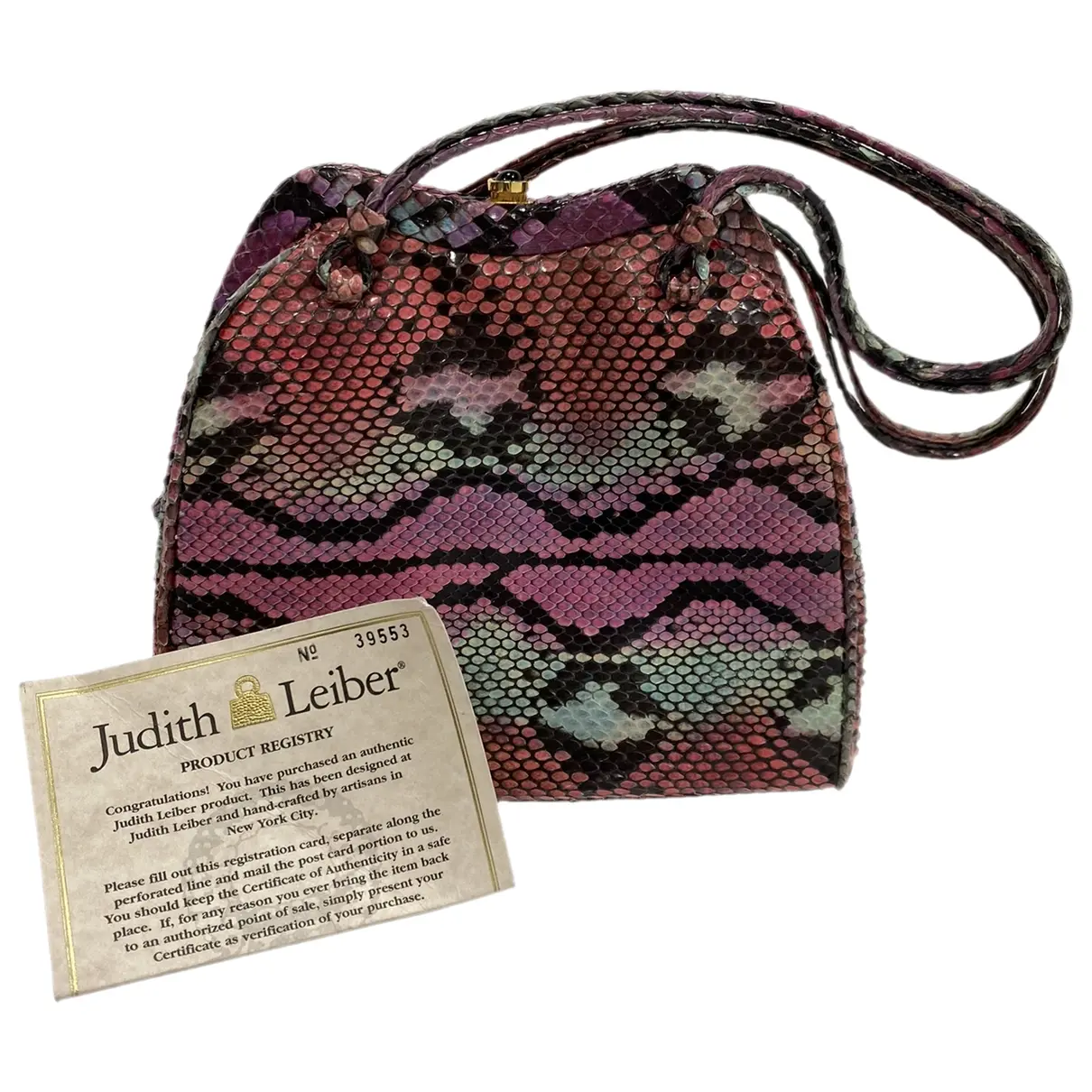 Exotic leathers mini bag Judith Leiber