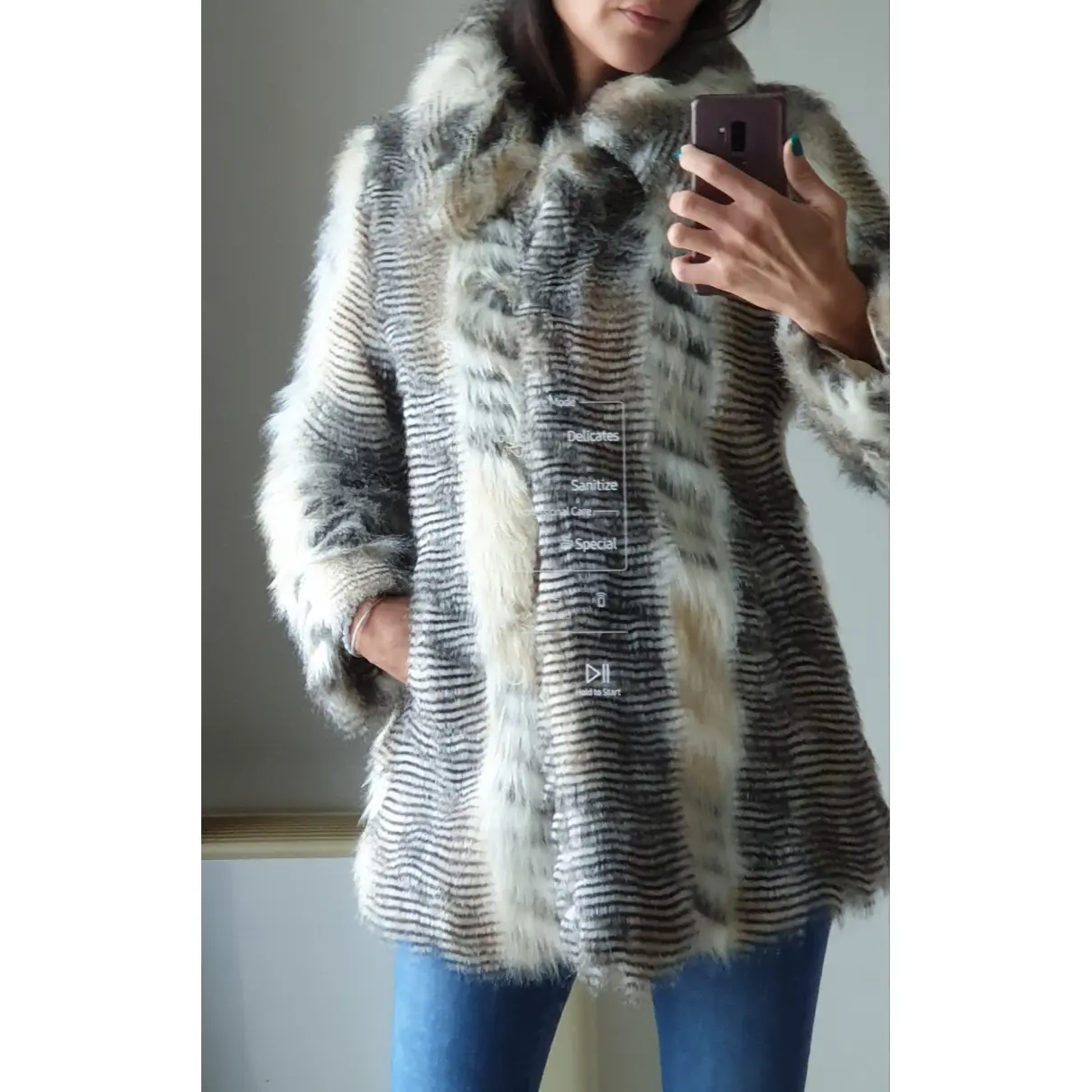 Faux fur coat Miss Selfridge