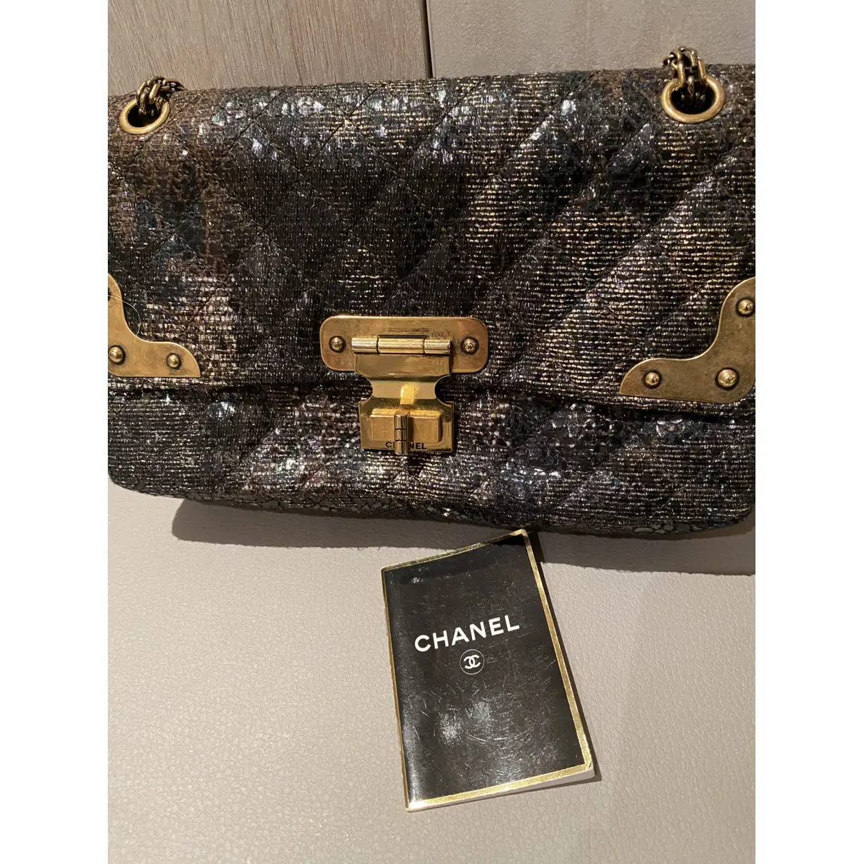 2.55 glitter handbag Chanel