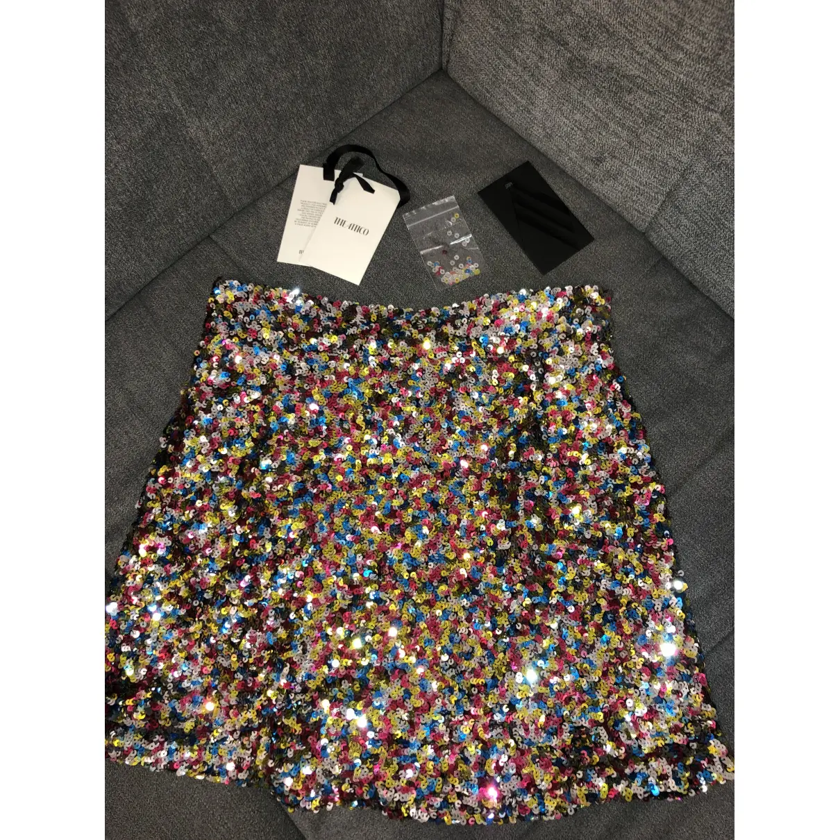 Glitter mini skirt Attico