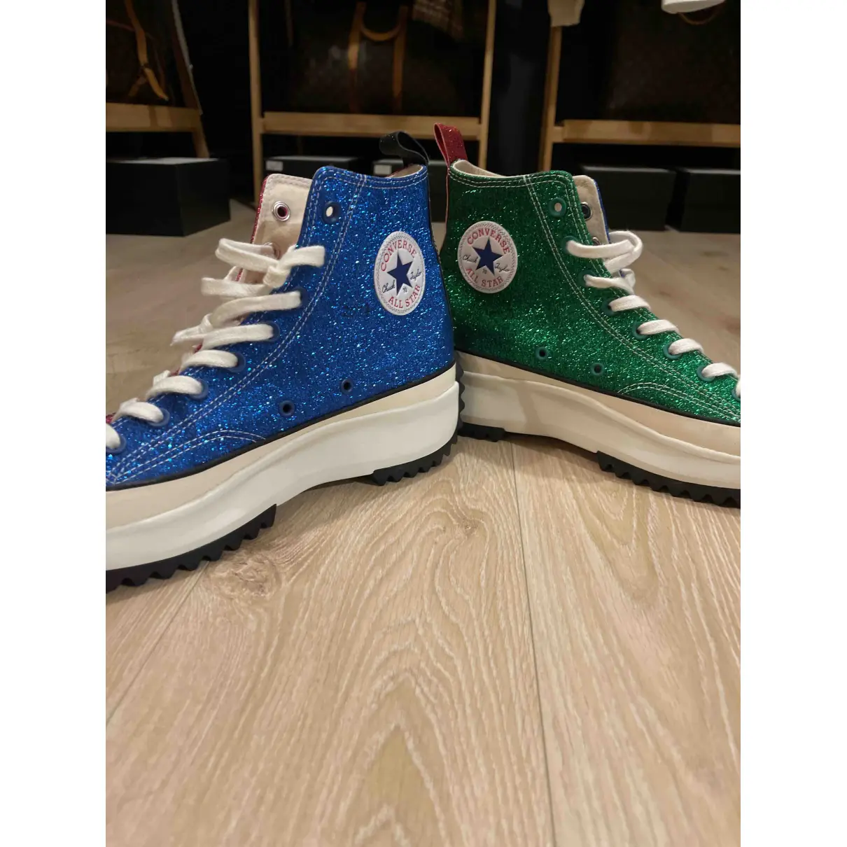 Buy Converse x J.W Anderson Glitter high trainers online