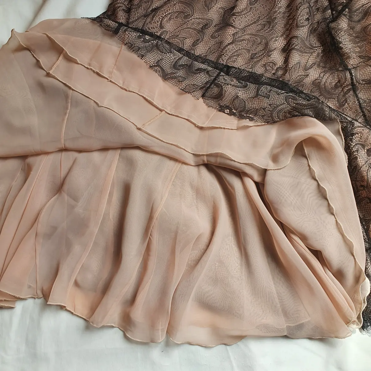 Lace mid-length dress Galliano