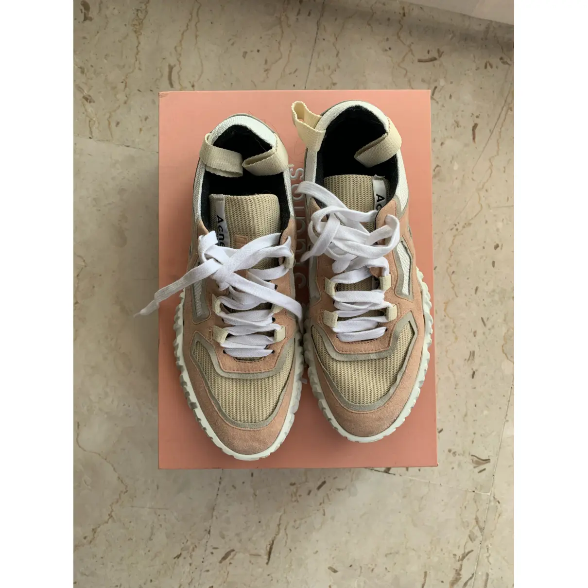Buy Acne Studios Leather trainers online