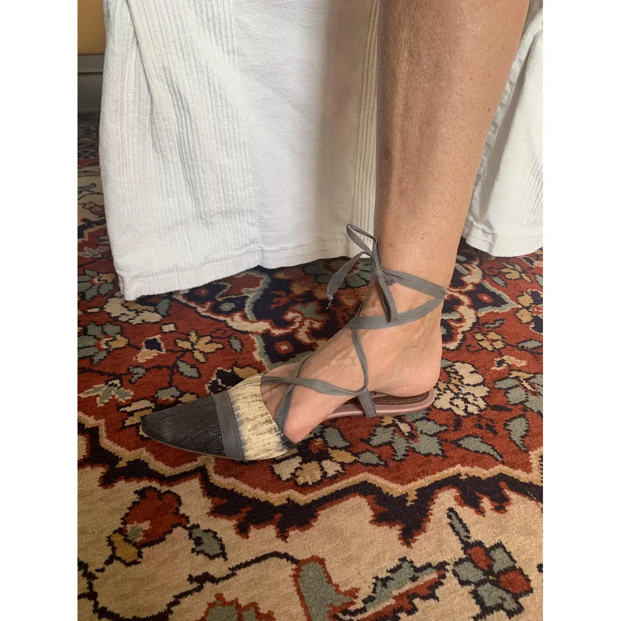Leather sandals Alaïa