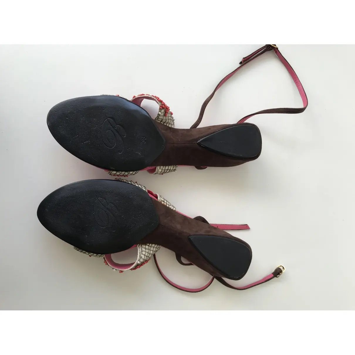 Leather sandal Blumarine