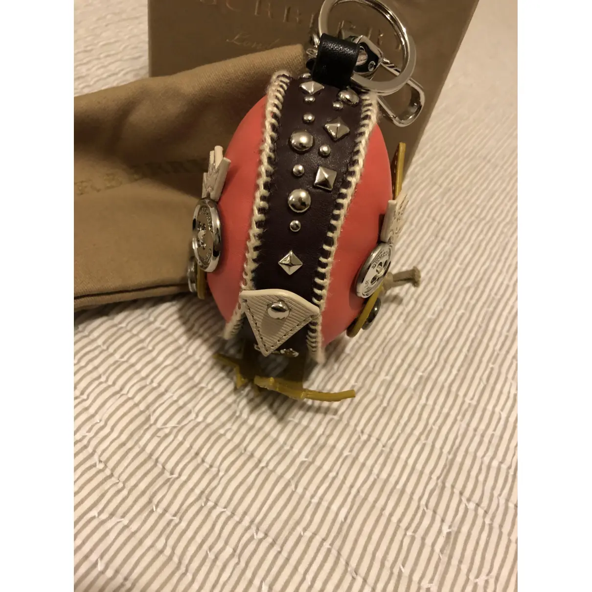 Buy Burberry Leather key ring online