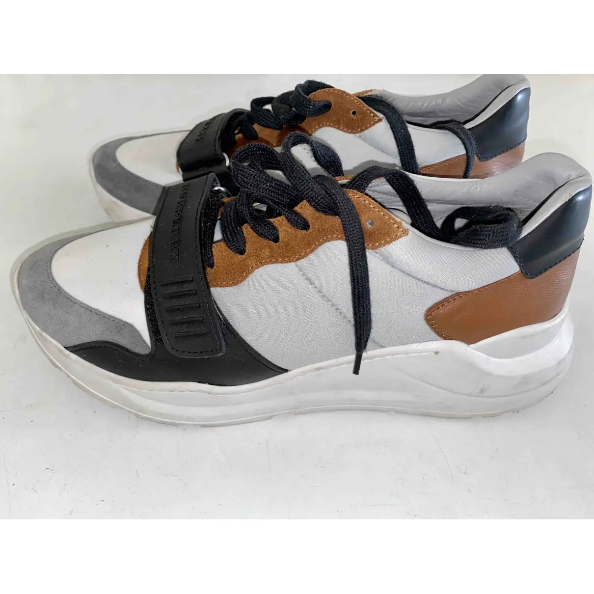 Burberry Leather low trainers for sale