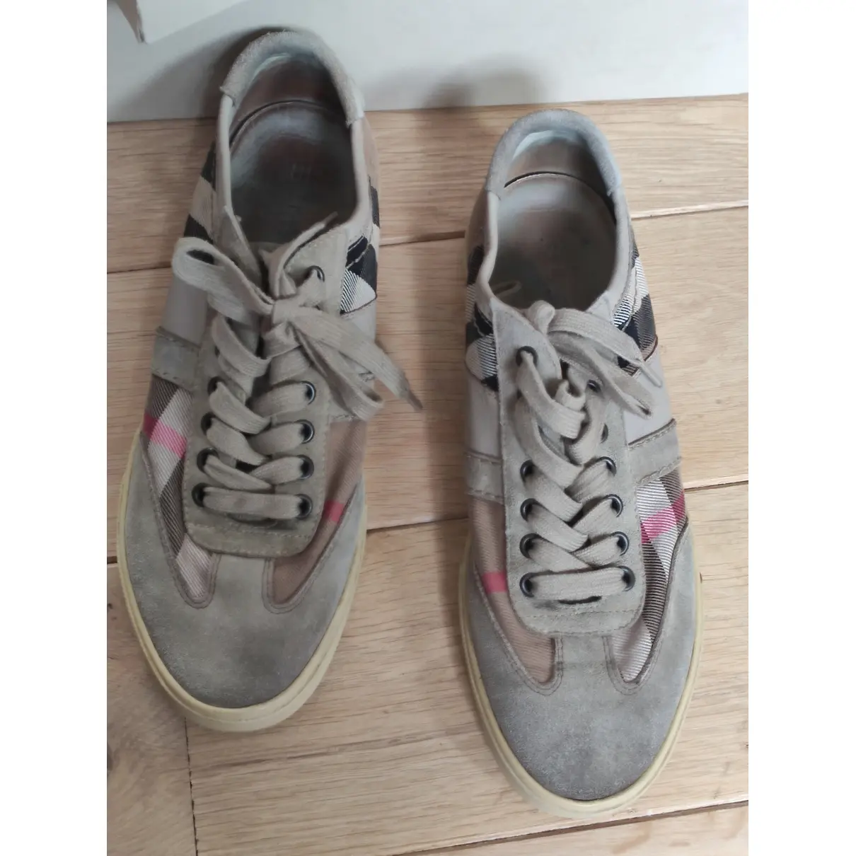 Buy Burberry Leather trainers online