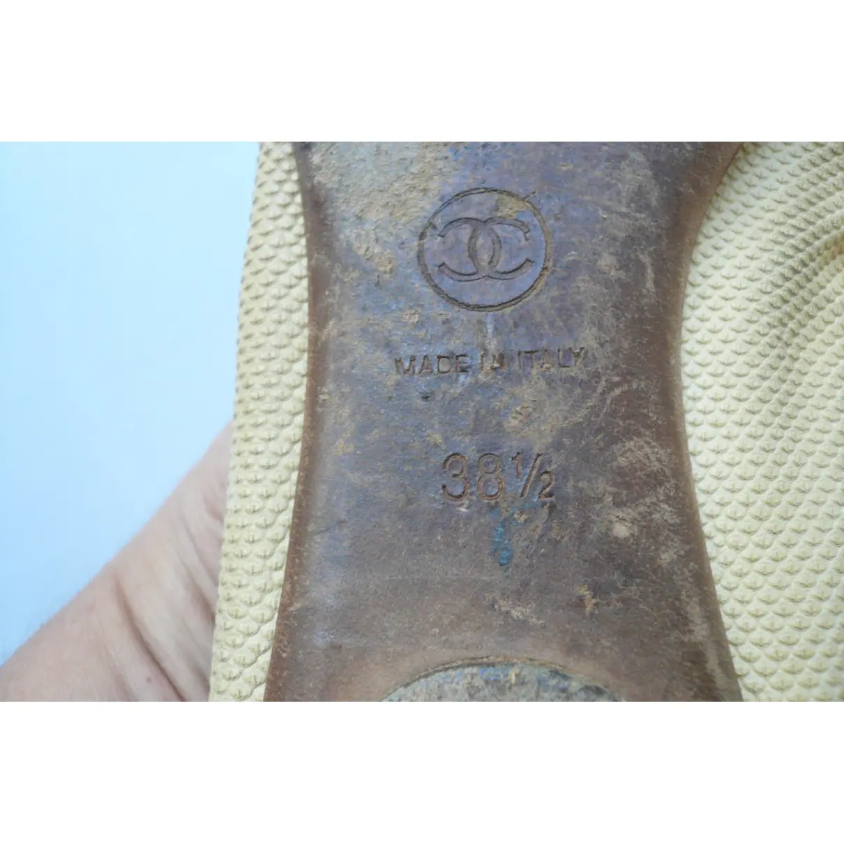 Cambon leather ballet flats Chanel - Vintage