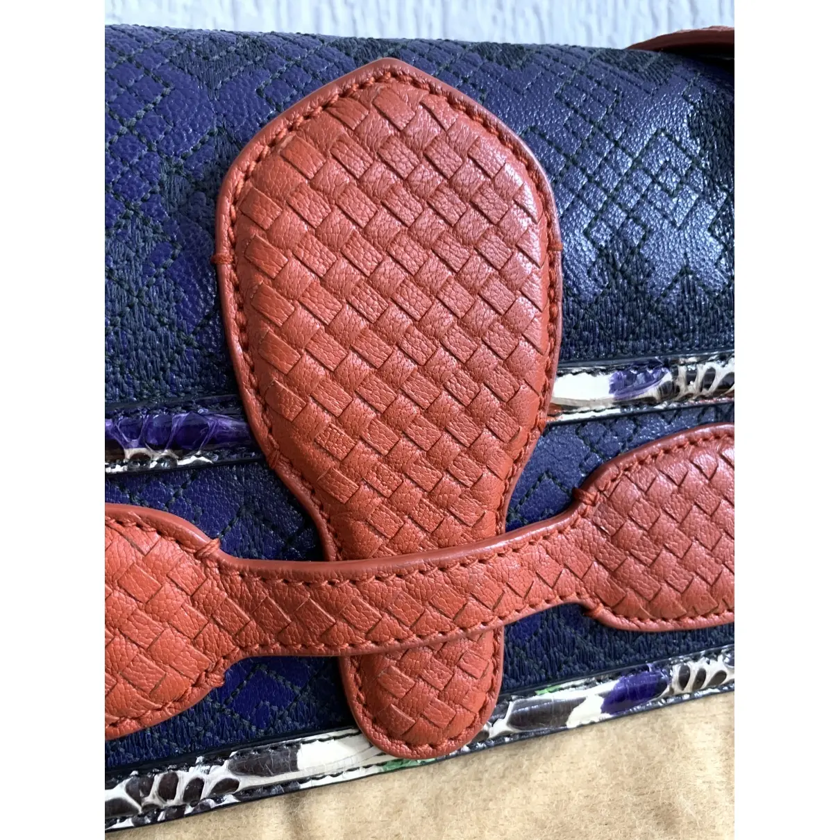 Bottega Veneta City Veneta leather crossbody bag for sale