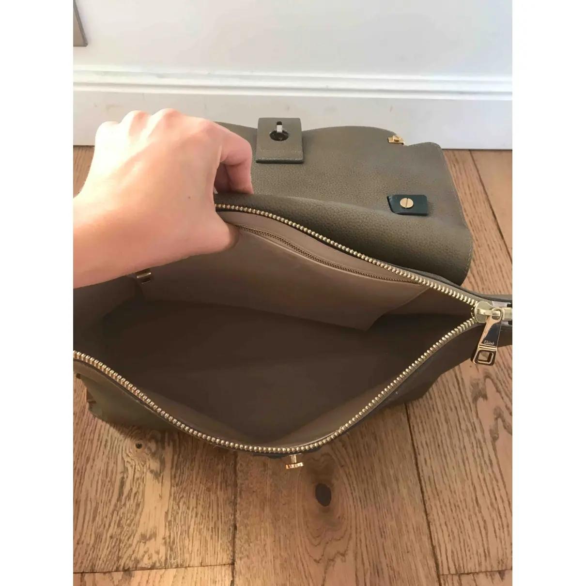 Clare leather satchel Chloé