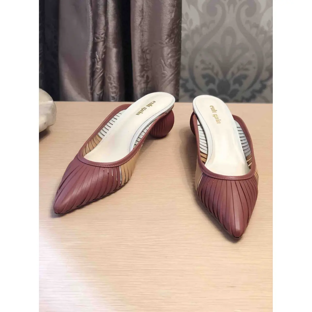 Cult Gaia Leather mules for sale