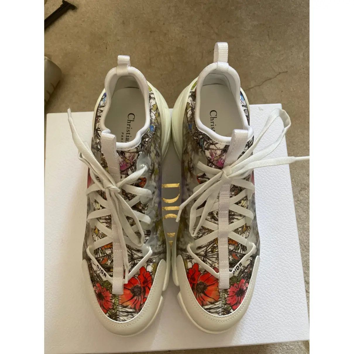 Buy Dior D-Connect leather trainers online