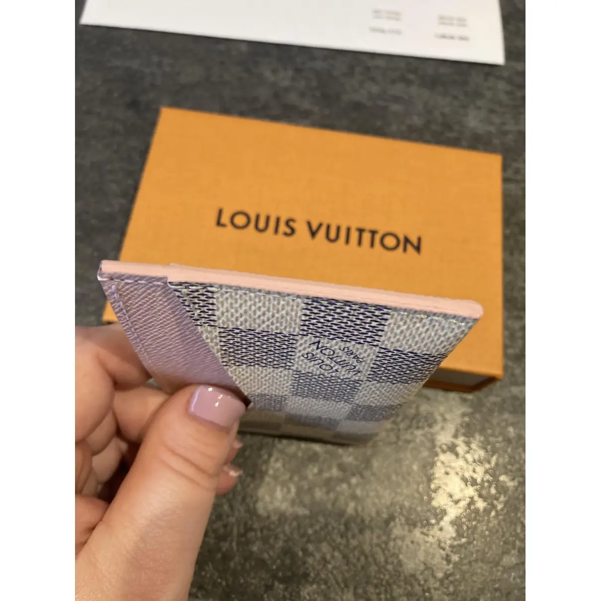 Daily leather card wallet Louis Vuitton