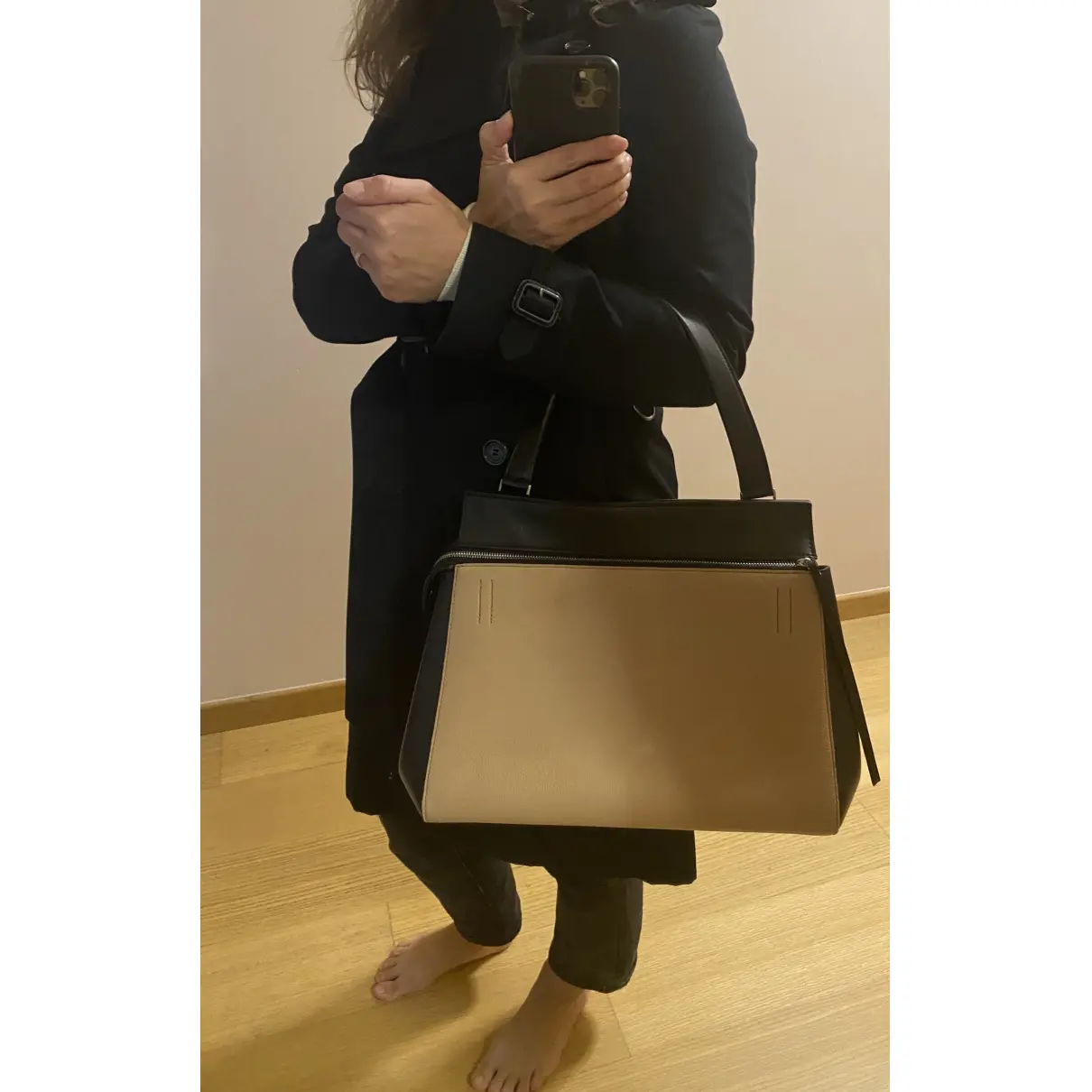 Edge leather handbag Celine