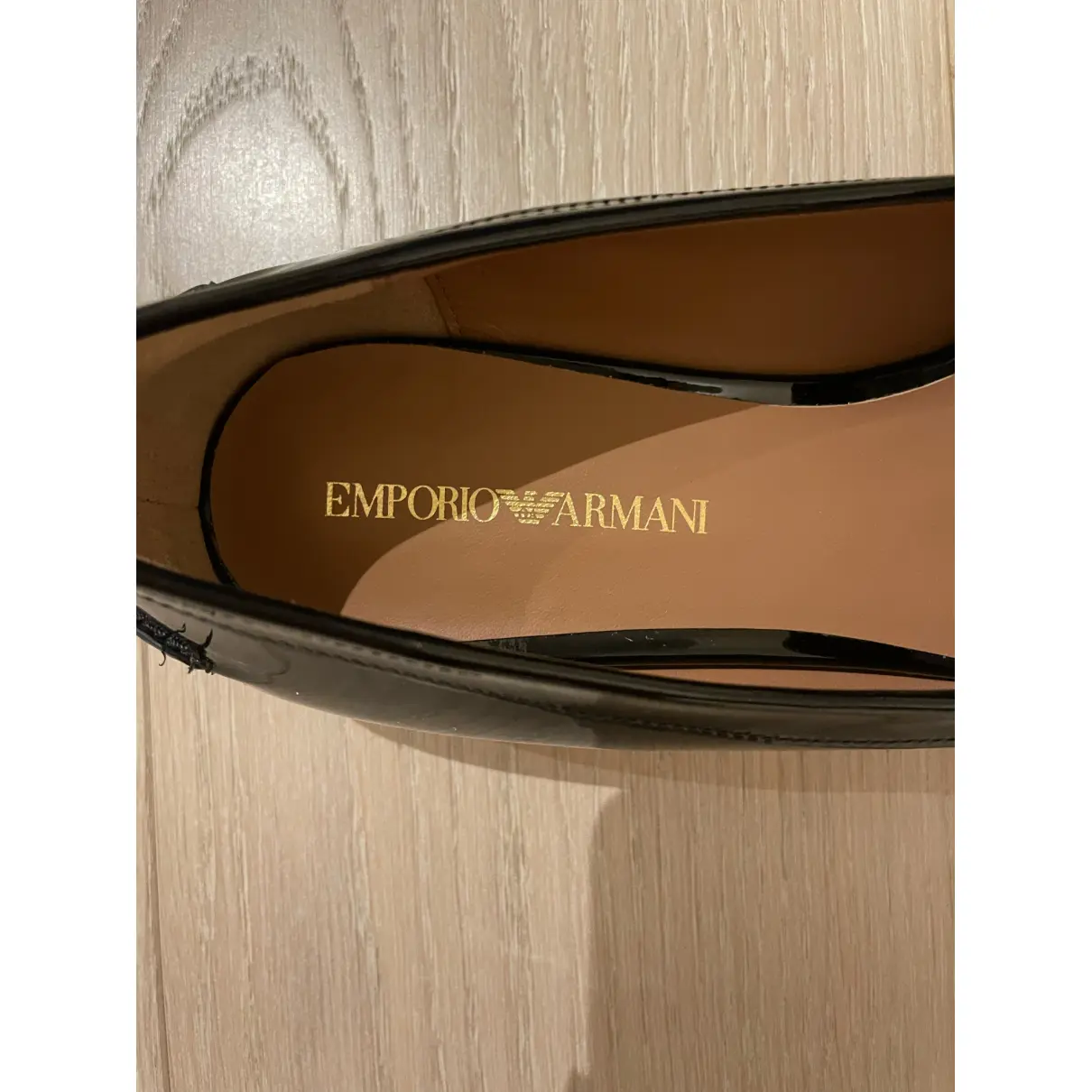 Leather flats Emporio Armani