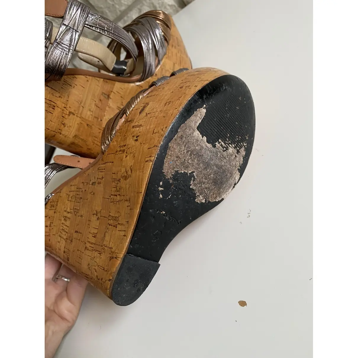 Leather heels Ermanno Scervino