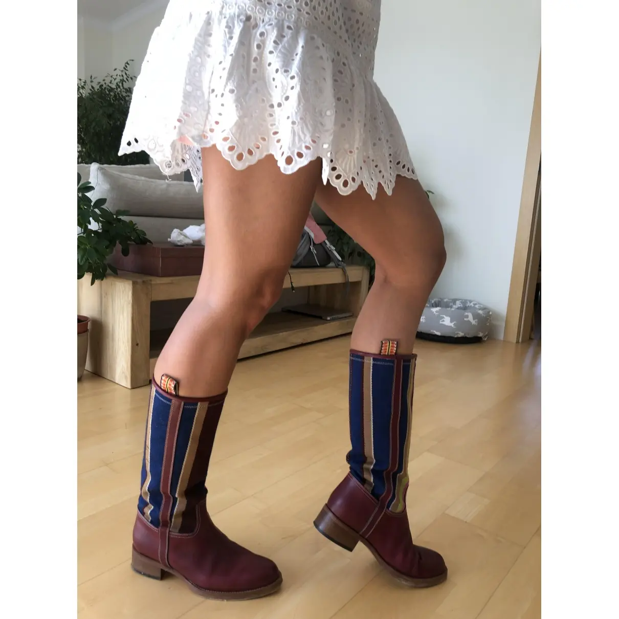 Leather riding boots Etro