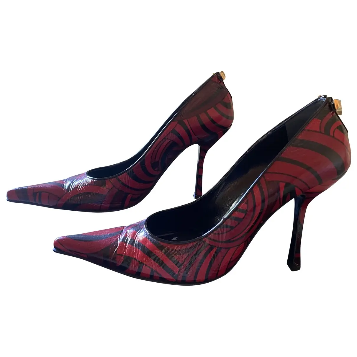 Leather heels Gianni Versace