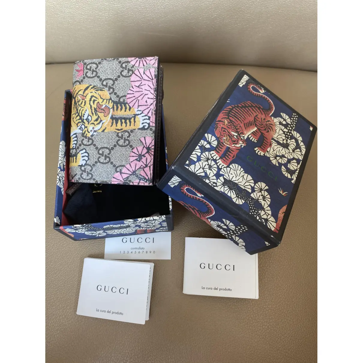 Leather card wallet Gucci