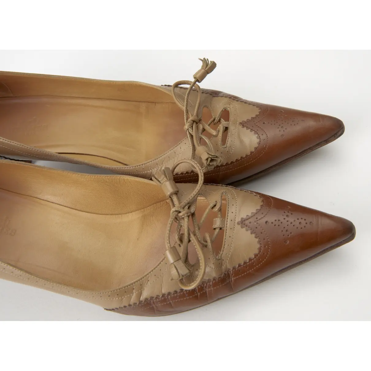 Leather heels Hermès - Vintage