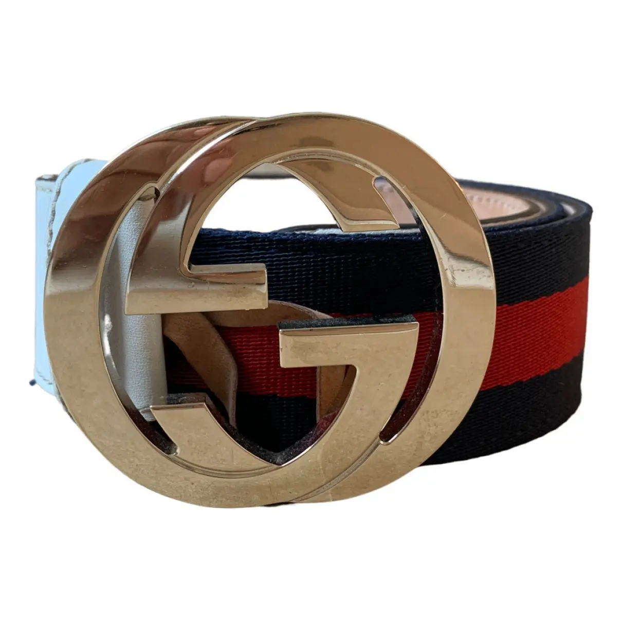 Interlocking Buckle leather belt Gucci - Vintage
