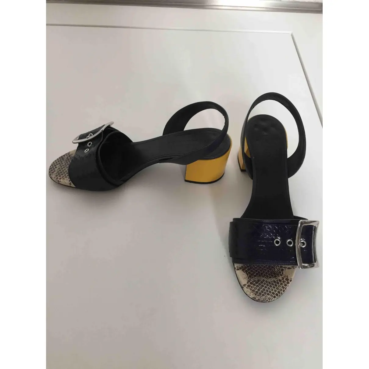 Jil Sander Leather sandal for sale