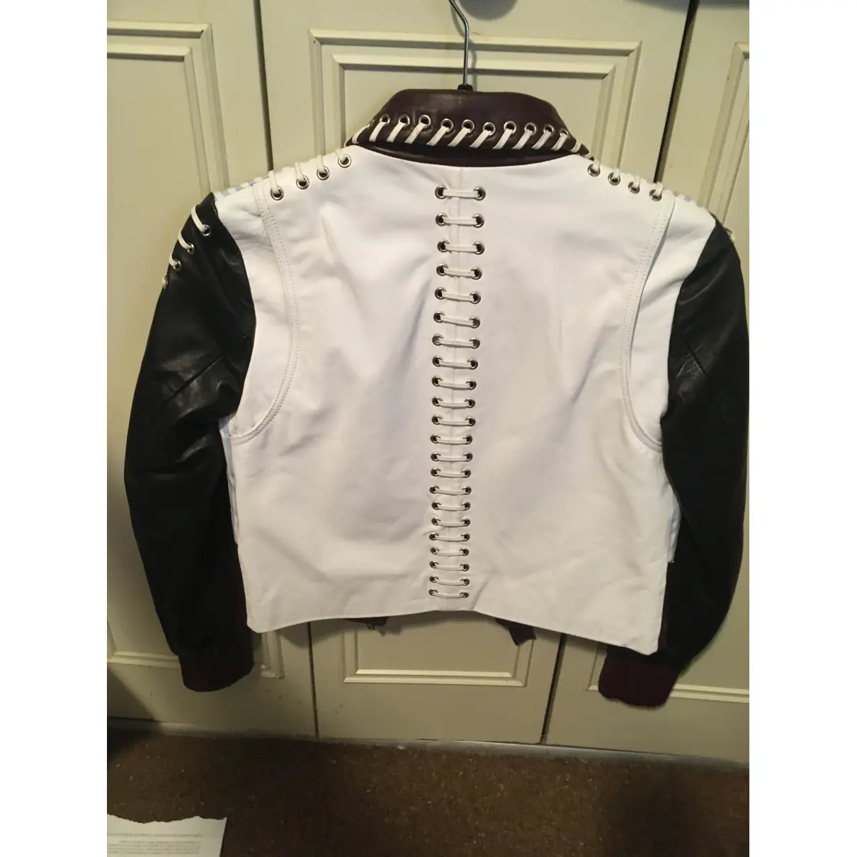 Buy JW Anderson Leather biker jacket online