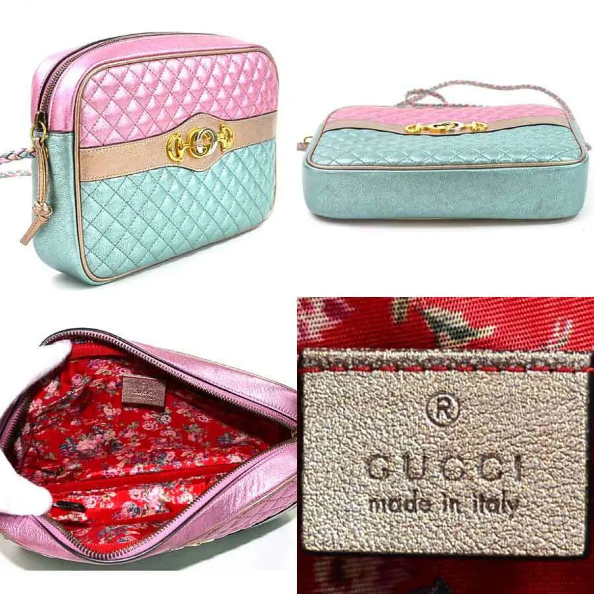 Buy Gucci Laminated leather crossbody bag online