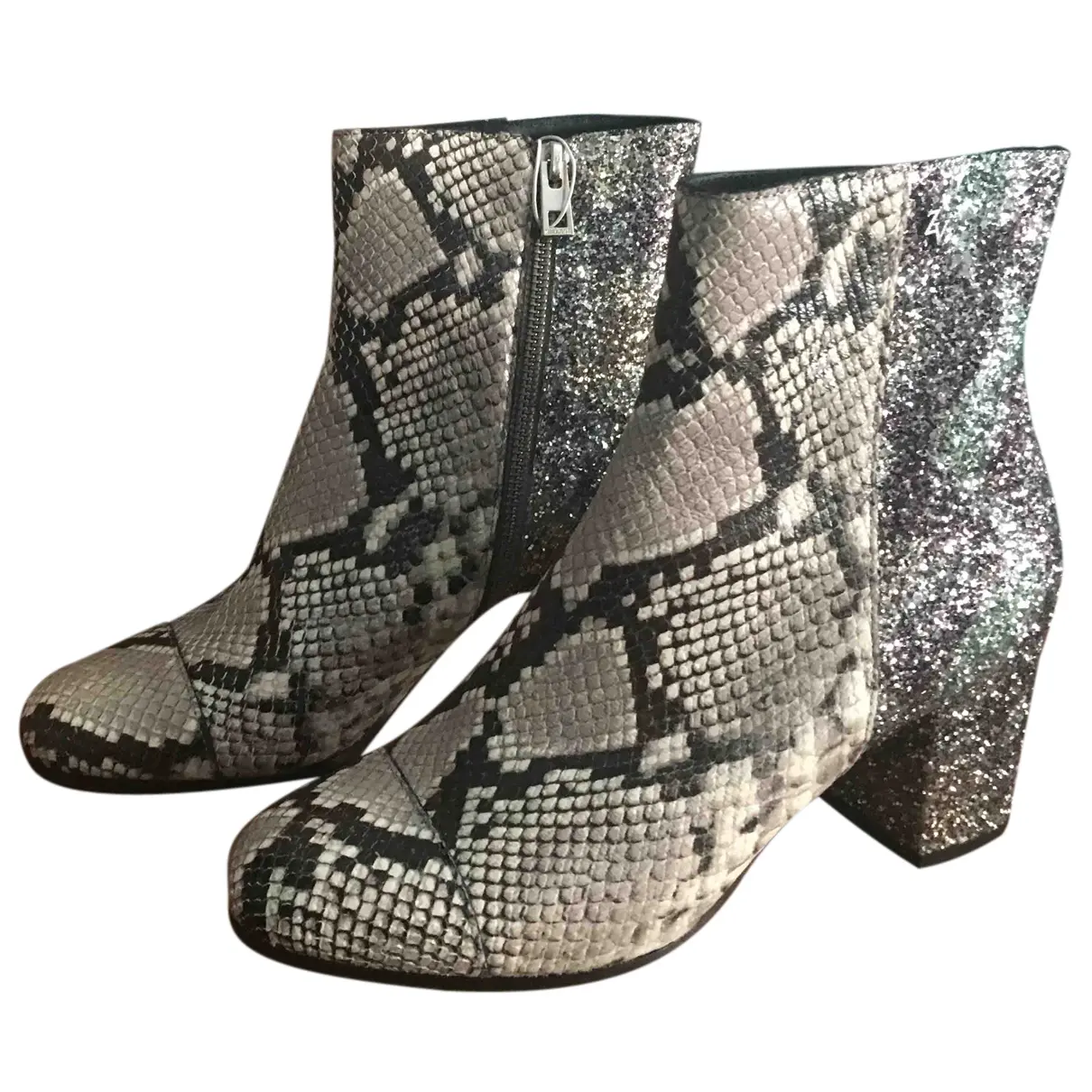 Lena Wild leather ankle boots Zadig & Voltaire