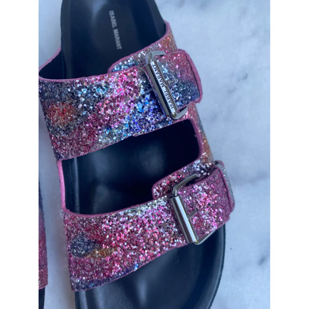 Buy Isabel Marant Lenny leather sandal online