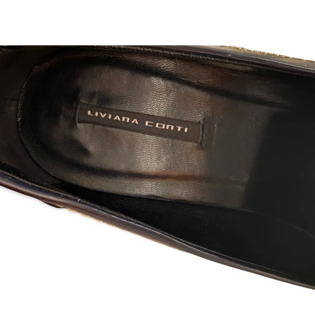 Leather flats Liviana Conti
