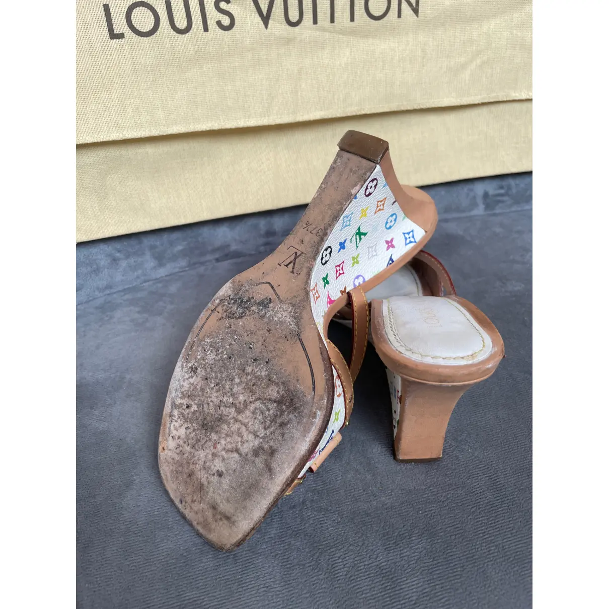 Leather sandals Louis Vuitton - Vintage