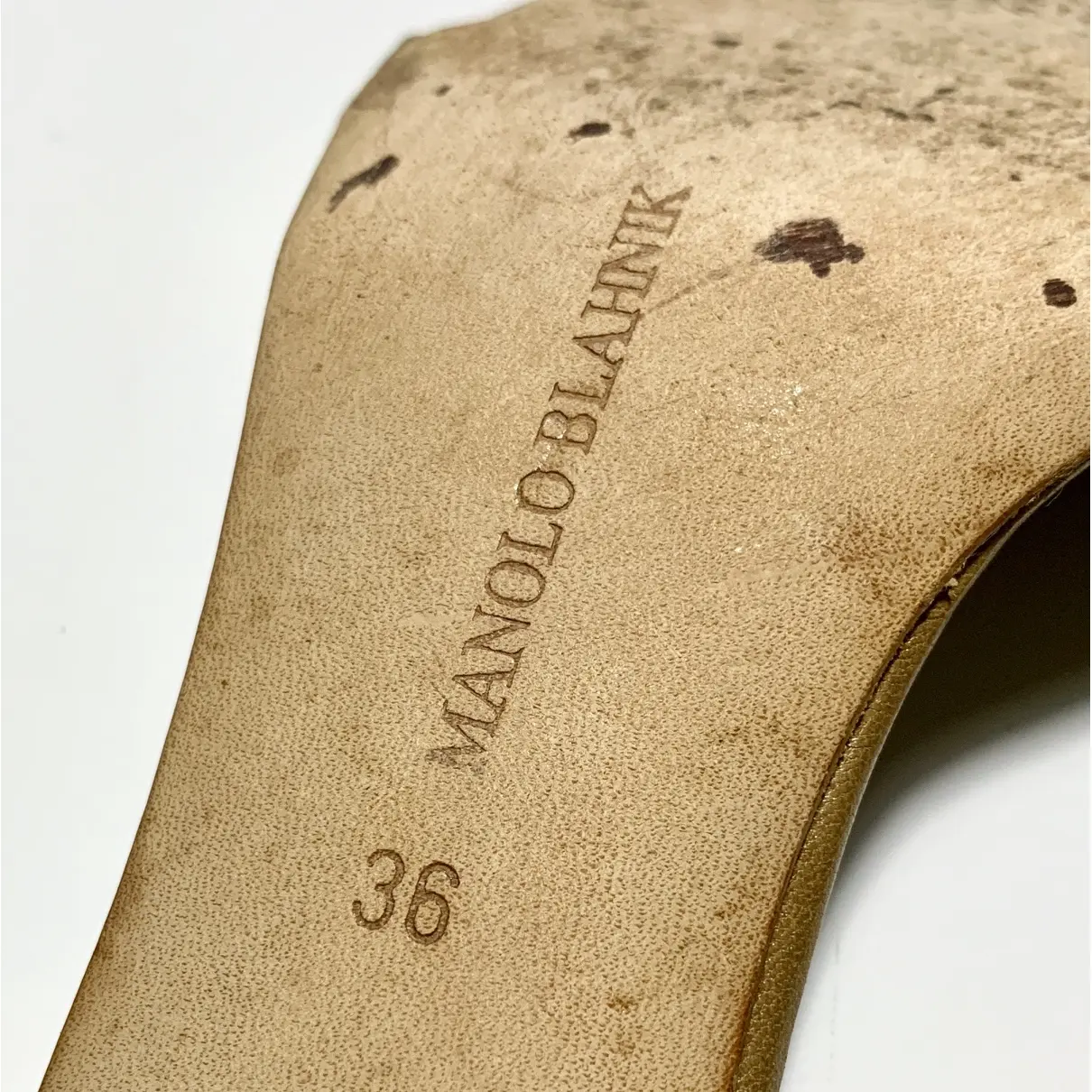 Leather sandals Manolo Blahnik - Vintage