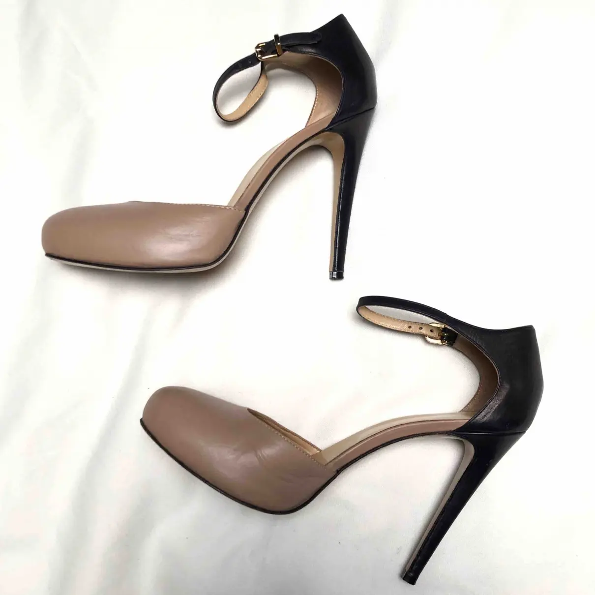 Leather heels Max & Co
