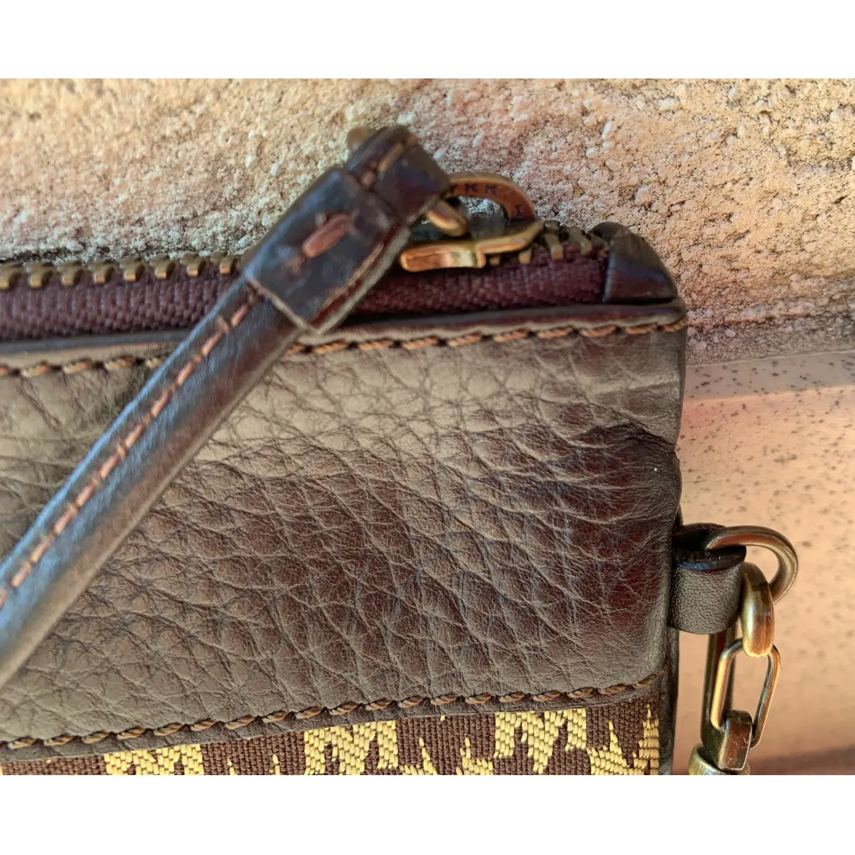 Leather clutch bag Max Mara