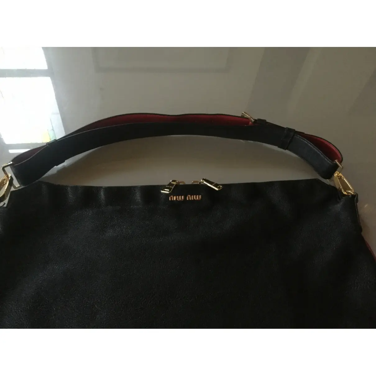 Leather handbag Miu Miu