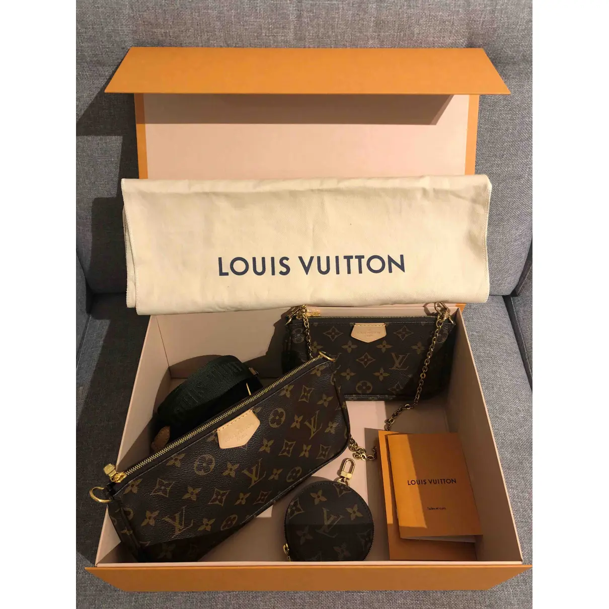 Multi Pochette Accessoires leather crossbody bag Louis Vuitton