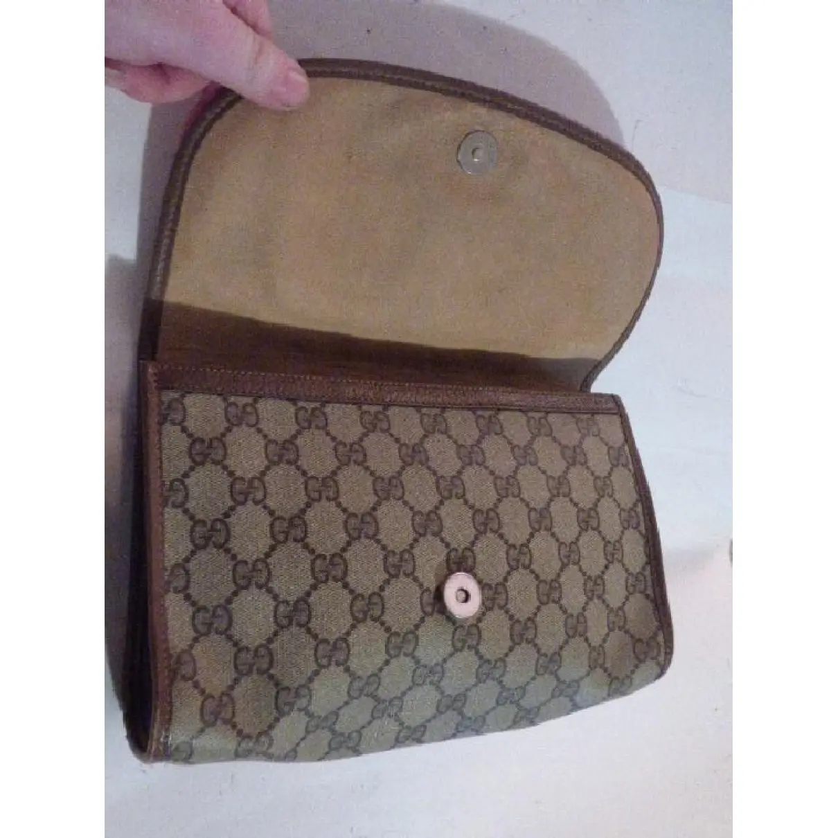 Buy Gucci Ophidia leather clutch bag online - Vintage