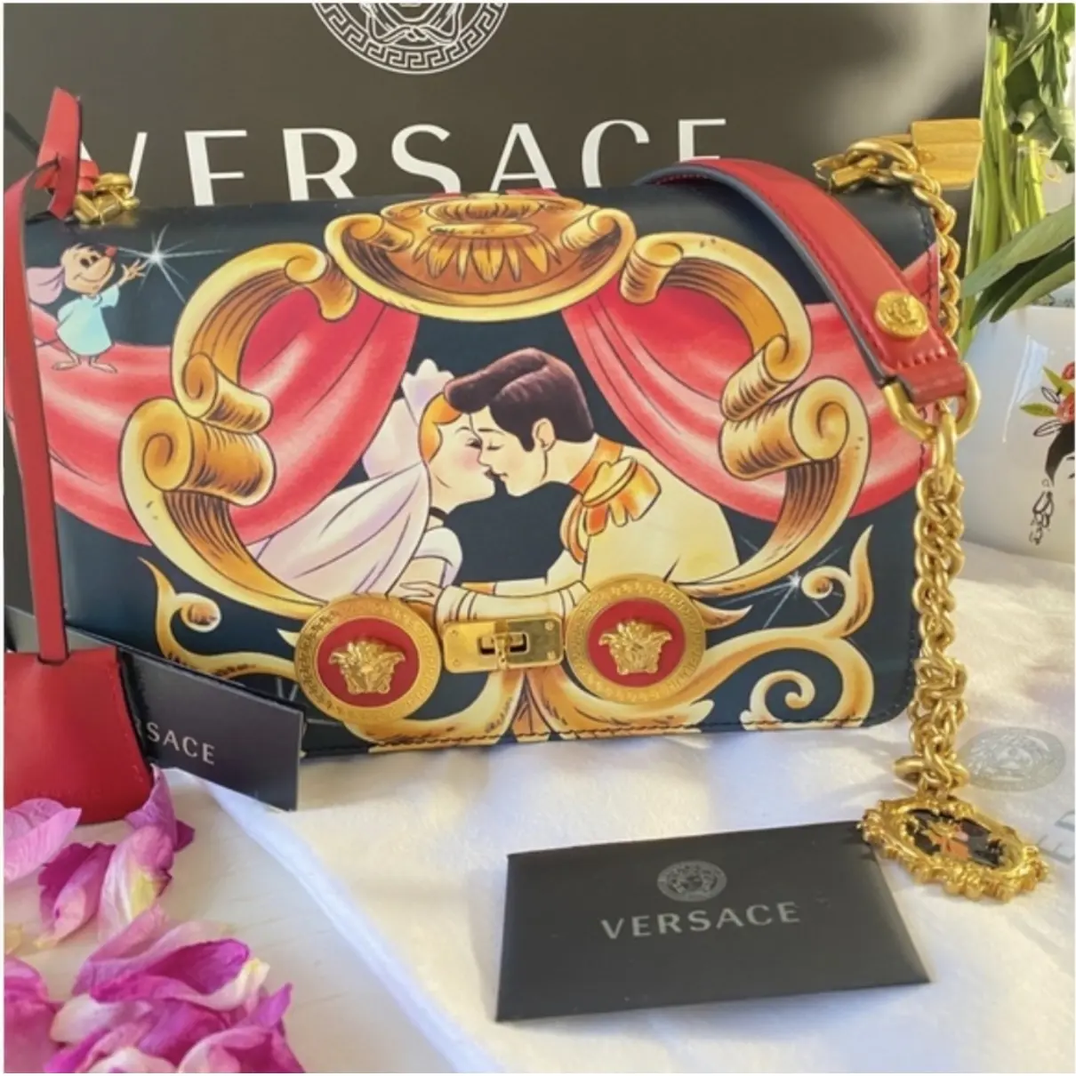 Palazzo Empire leather handbag Versace