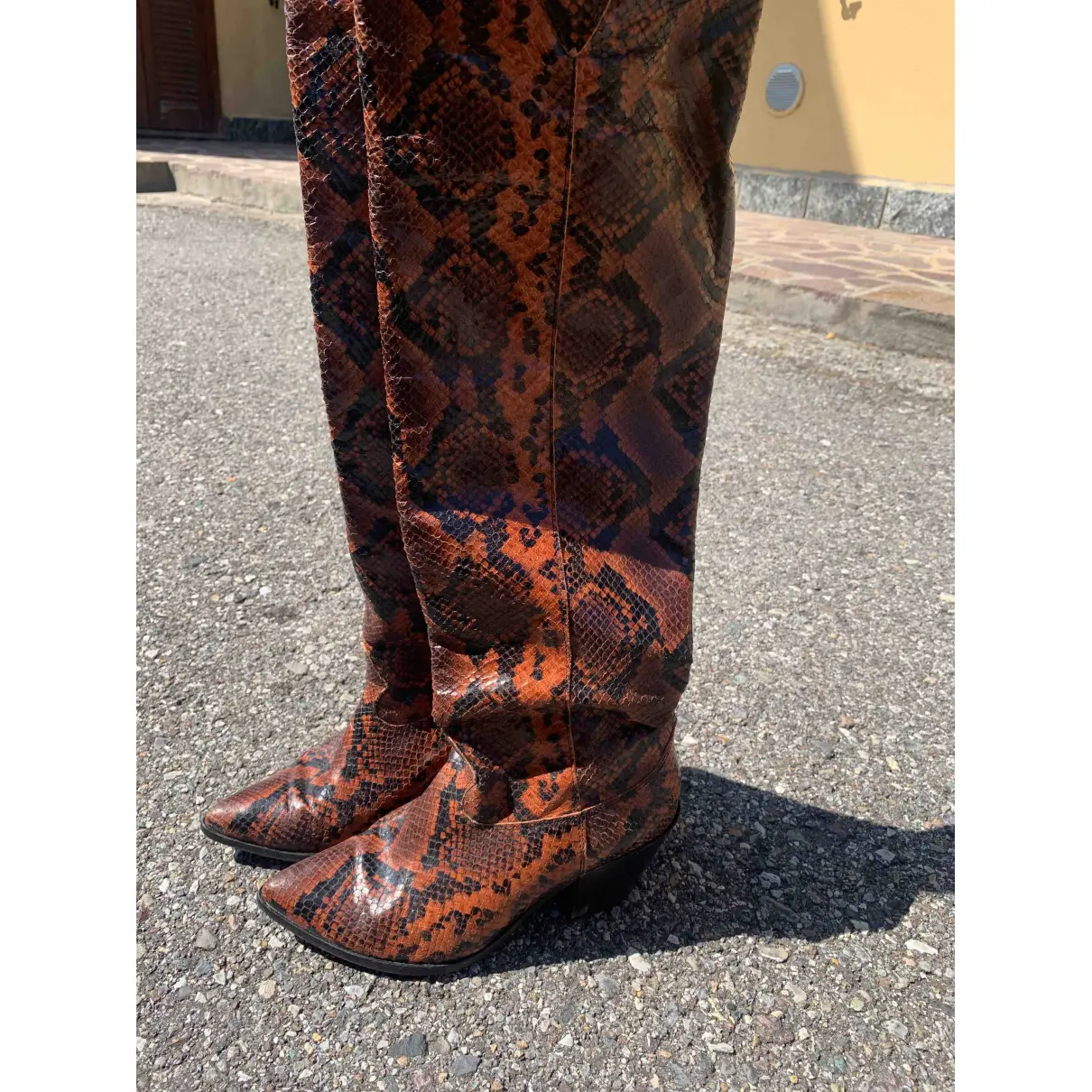 Buy Poesie Veneziane Leather cowboy boots online