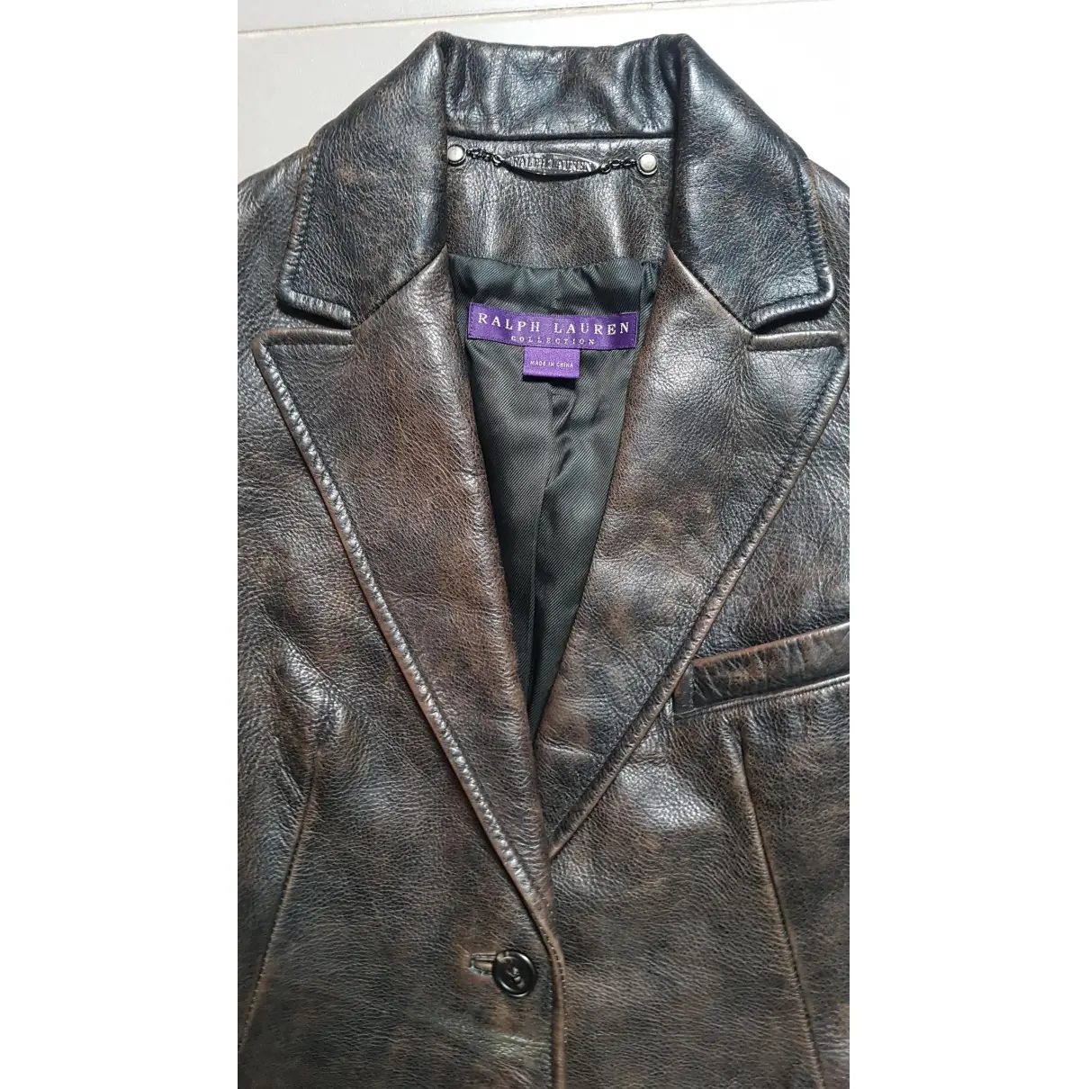 Leather biker jacket Ralph Lauren Collection - Vintage