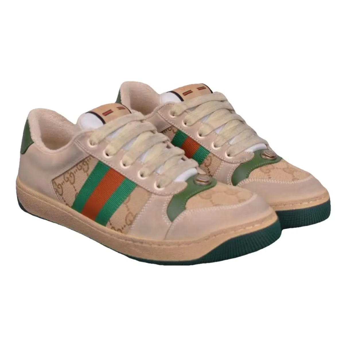 Screener leather trainers
